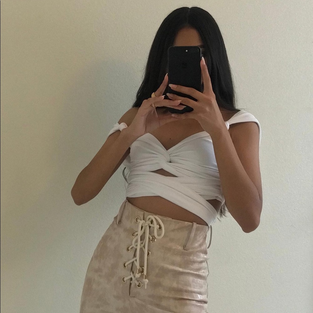 Porto cervo tie up top (worn once & spotless)